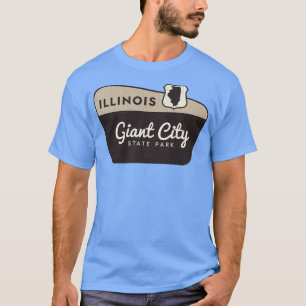 T-shirt Giant City State Park Affiche de bienvenue Illinoi