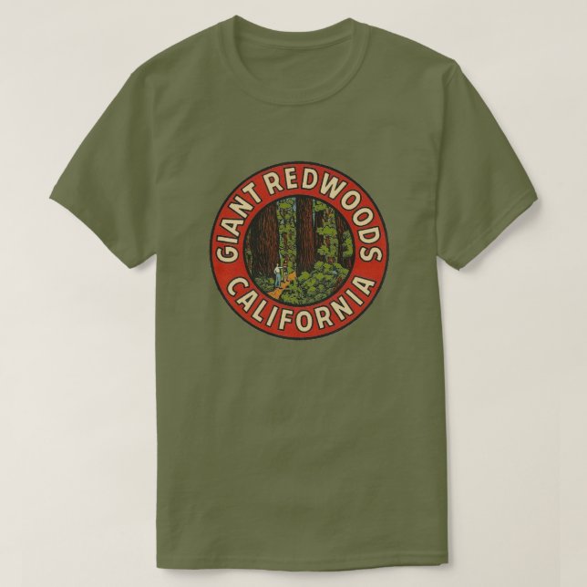 T-shirt Giant Redwoods Californie - (Design devant)