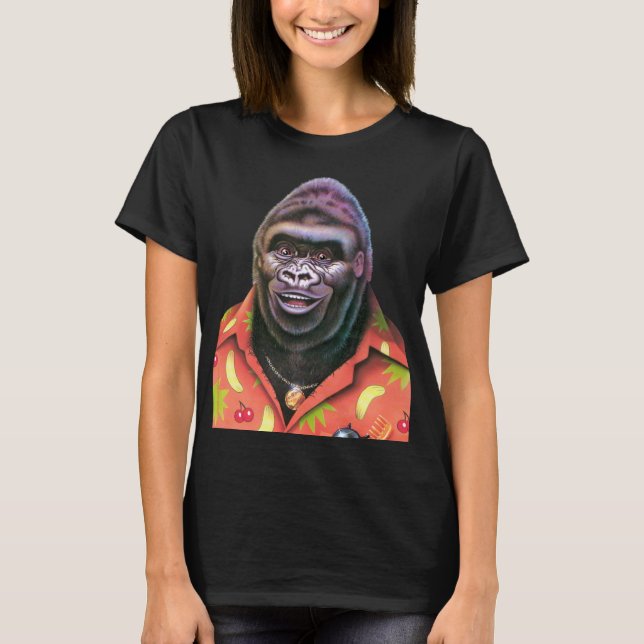 T-shirt Giant Vain Gorilla design. (Devant)