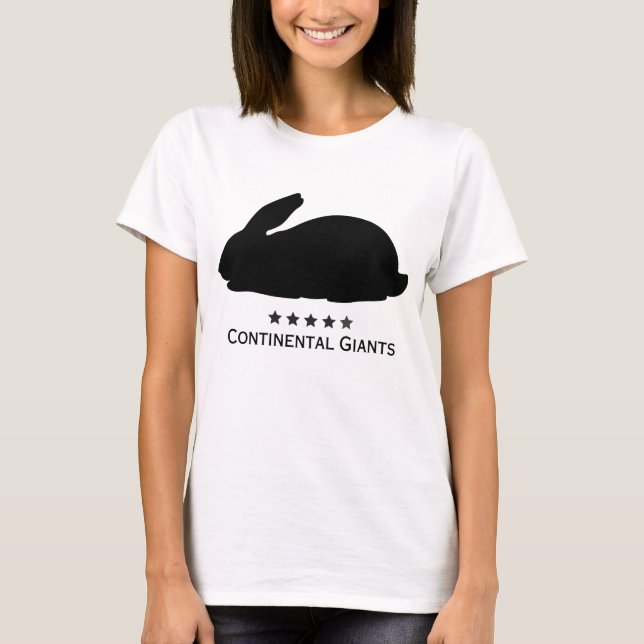 T-shirt Giants continentaux, Amateurs de lapins (Devant)