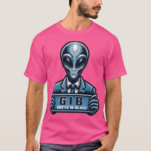 T-shirt Gib - Gris en noir