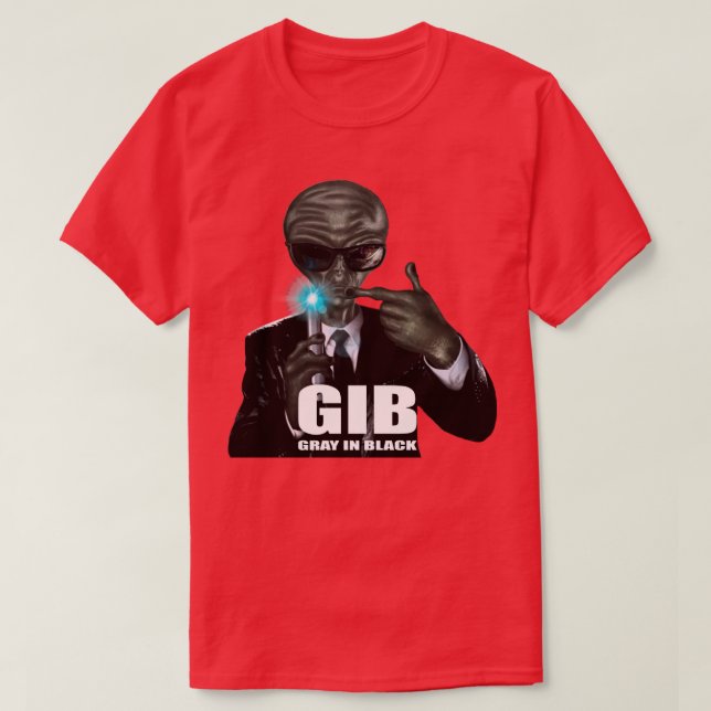 T-shirt GIB Gris en noir (Design devant)