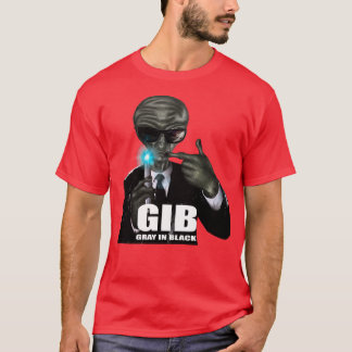 T-shirt GIB Gris en noir