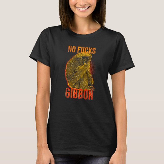 T-shirt Gibbon Singe Animal  6 (Devant)