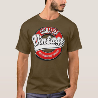 T-shirt Gibraltar British Overseas Territory vintage