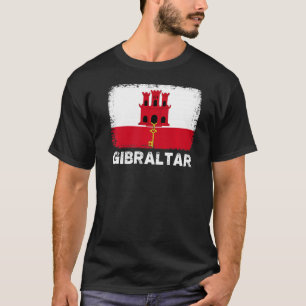 T-shirt Gibraltar Drapeau Soutien peuple Gibraltarien Femm