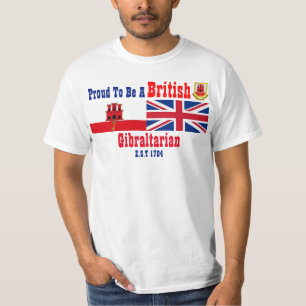 T-shirt Gibraltar Fière D'Être Britannique Gibraltar