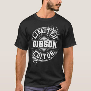T-shirt GIBSON Funny Nom de famille Arbre de famille Anniv