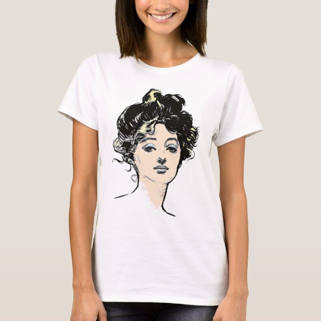 T-shirt Gibson Girl Head Designs (Devant)