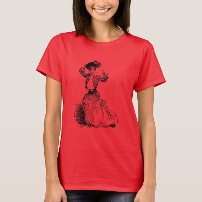 T-shirt Gibson Girl With Casquette, 1904 (Devant)