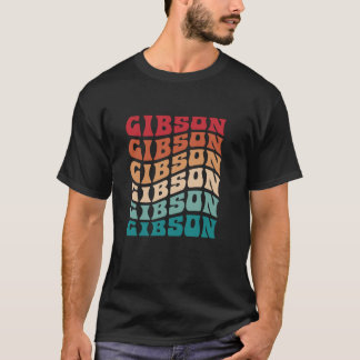 T-shirt Gibson Tie Dye Hippie Super 60s les années 70 Nom 