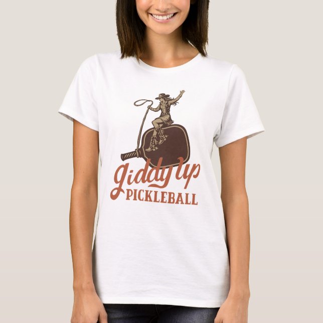 T-shirt Giddy Up Pickleball (Devant)