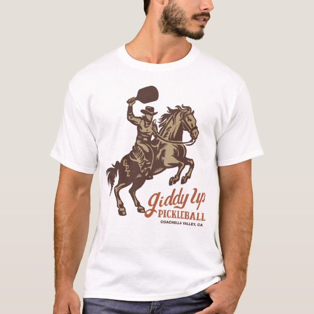 T-shirt Giddy Up Pickleball - Paddle Avant (Devant)