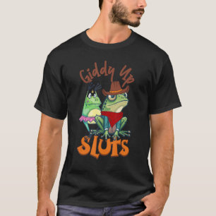 T-shirt Giddy Up-Sluts Drôle Western Cowgirl Ranch Rodeo F