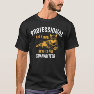 T-shirt Gif de Herdier de Chat Professionnel Résultats Non