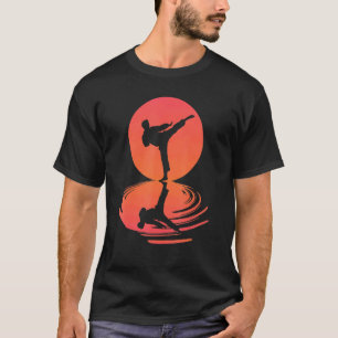 T-shirt Gif Karaté Classique Et Kung Fu Silhouette Shotoka