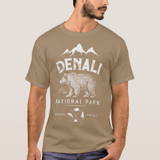 T-shirt Gif ours vintage du parc national et réserve de De