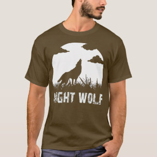 T-shirt gifs de loup de nuit