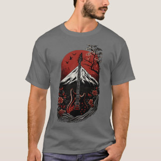 T-shirt Gift Guitariste Japonais Guitariste Rock Concert F