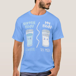 T-shirt giftidea Corps normal mon corps Eau et lait