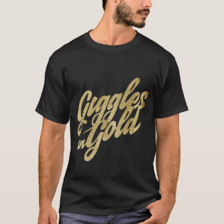 T-shirt Giggles en or