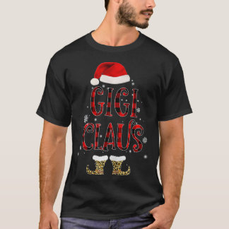T-shirt Gigi Claus Leopard Noël Pyjama Père Noël Cadeau po