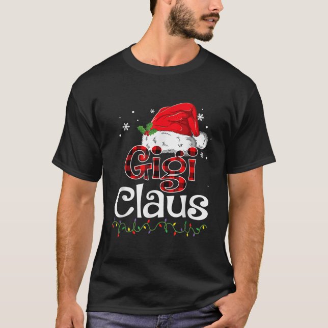 T-shirt Gigi Claus Père Noël Funny Christmas Pyjama Corres (Devant)