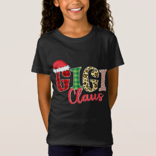 T-Shirt Gigi Claus Santa Hat Funny Xmas Pajama