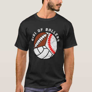 T-shirt Gigi De Ballers De Baseball De Football De Footbal