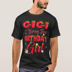 T-shirt Gigi de Berry Première Fille d'anniversaire fraise