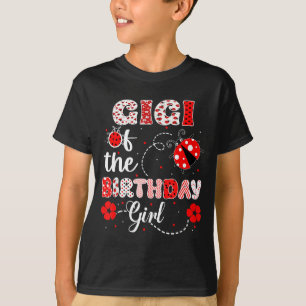 T-shirt Gigi de la fille d'anniversaire - coccinelle de fa