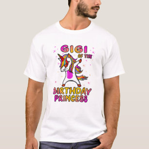 T-shirt Gigi de la princesse d'anniversaire - Grand-mère D