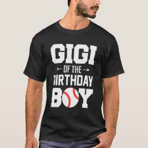 T-shirt Gigi De L'Anniversaire Boy Baseball Famille De Boy
