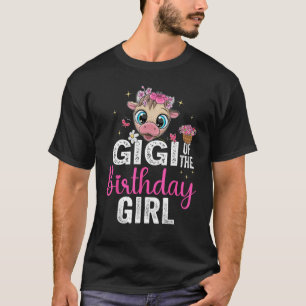 T-shirt Gigi De L'Anniversaire Fille Vache 1 Saint Gigi An