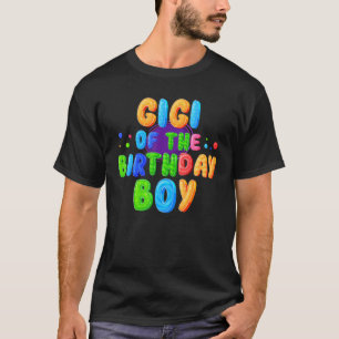 T-shirt Gigi de l'Anniversaire Garçon Couleur Ballons Corr