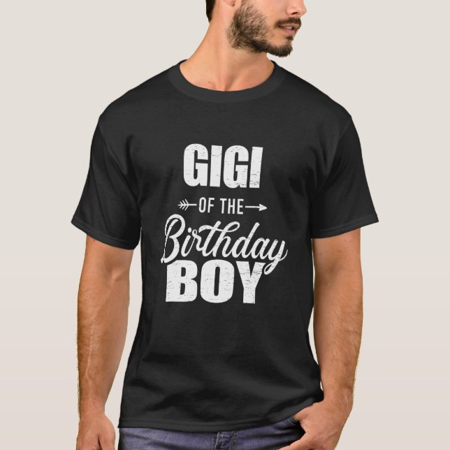 T-shirt Gigi De L'Anniversaire Garçon Matching Famille (Devant)