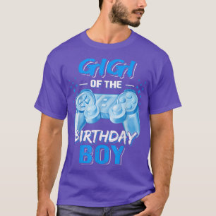 T-shirt Gigi de l'Anniversaire Garçon Matching Vidéo Jeu N