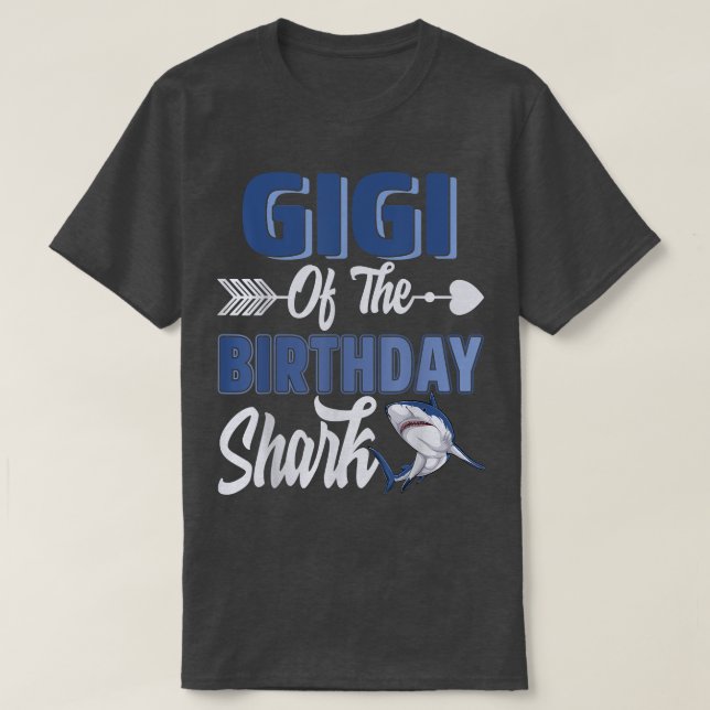 T-shirt Gigi De L'Anniversaire Garçon Requin Océan Corresp (Design devant)