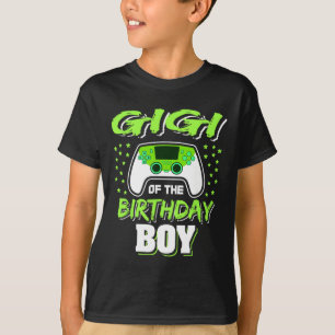T-shirt Gigi De L'Anniversaire Jeu Vidéo Boy Décorations