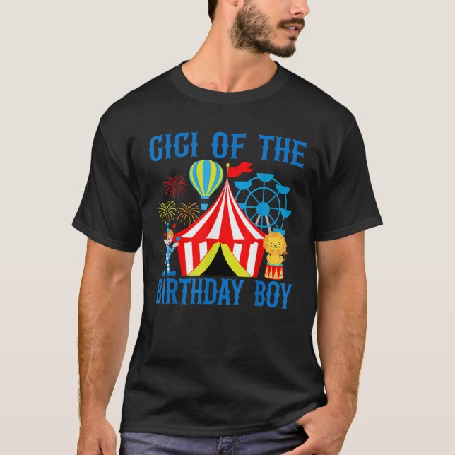T-shirt Gigi de l'Anniversaire pour Boy Ringmaster Circus  (Devant)