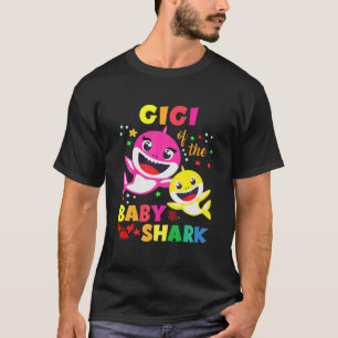 T-shirt Gigi De L'Anniversaire Requin Papa, Maman Qui Corr