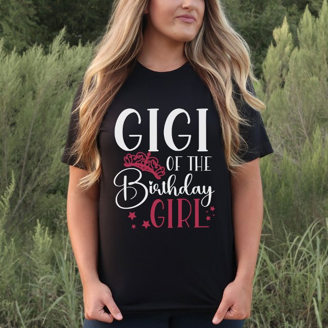 T-shirt Gigi de l'équipe de filles d'anniversaire sur mesu (Créateur téléchargé)