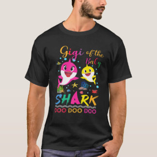 T-shirt Gigi Du Bébé Requin Anniversaire Gigi Requin