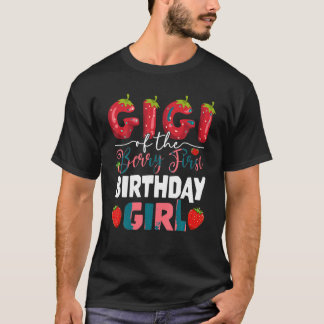 T-shirt Gigi du Berry Premier anniversaire de Girl Strawbe