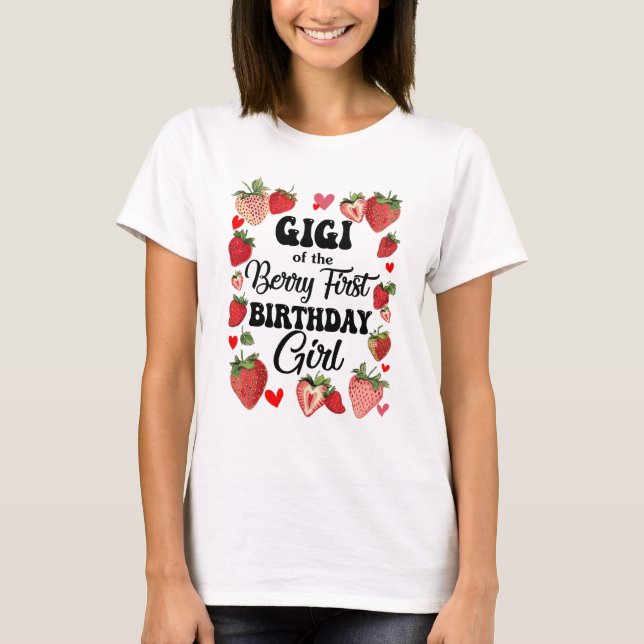 T-shirt Gigi Du Berry Premier Anniversaire Fille Sweet One (Devant)
