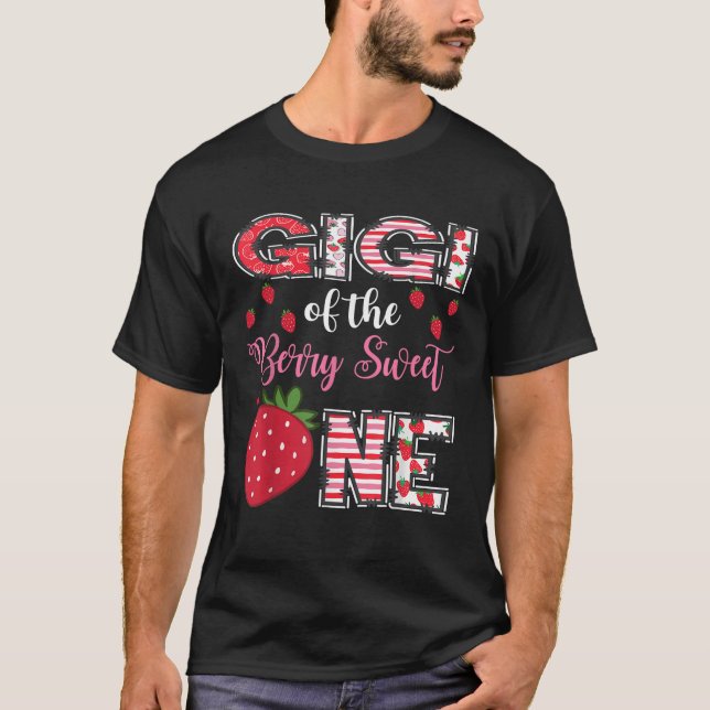 T-shirt Gigi Du Berry Sweet One Strawberry Gi Anniversaire (Devant)
