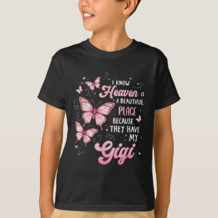 T-shirt Gigi Est Mon Ange Gardien En Mémorial Du Ciel M