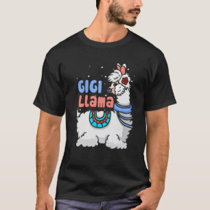 T-shirt Gigi Llama Correspondant Famille Pyjamas de Noël