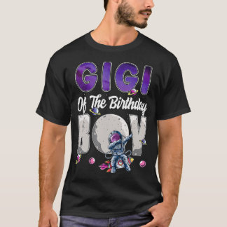 T-shirt Gigi Of The Birthday Astronaut Boy Space Theme