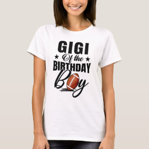 T-shirt Gigi Of The Birthday Boy Football 1er Birthday Par